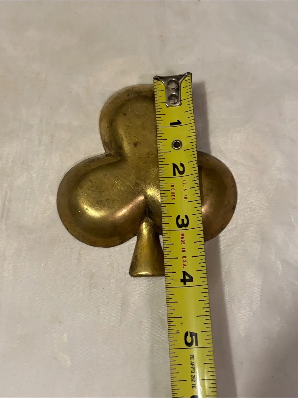 Brass Clover Trinket Dish - Gold Accent